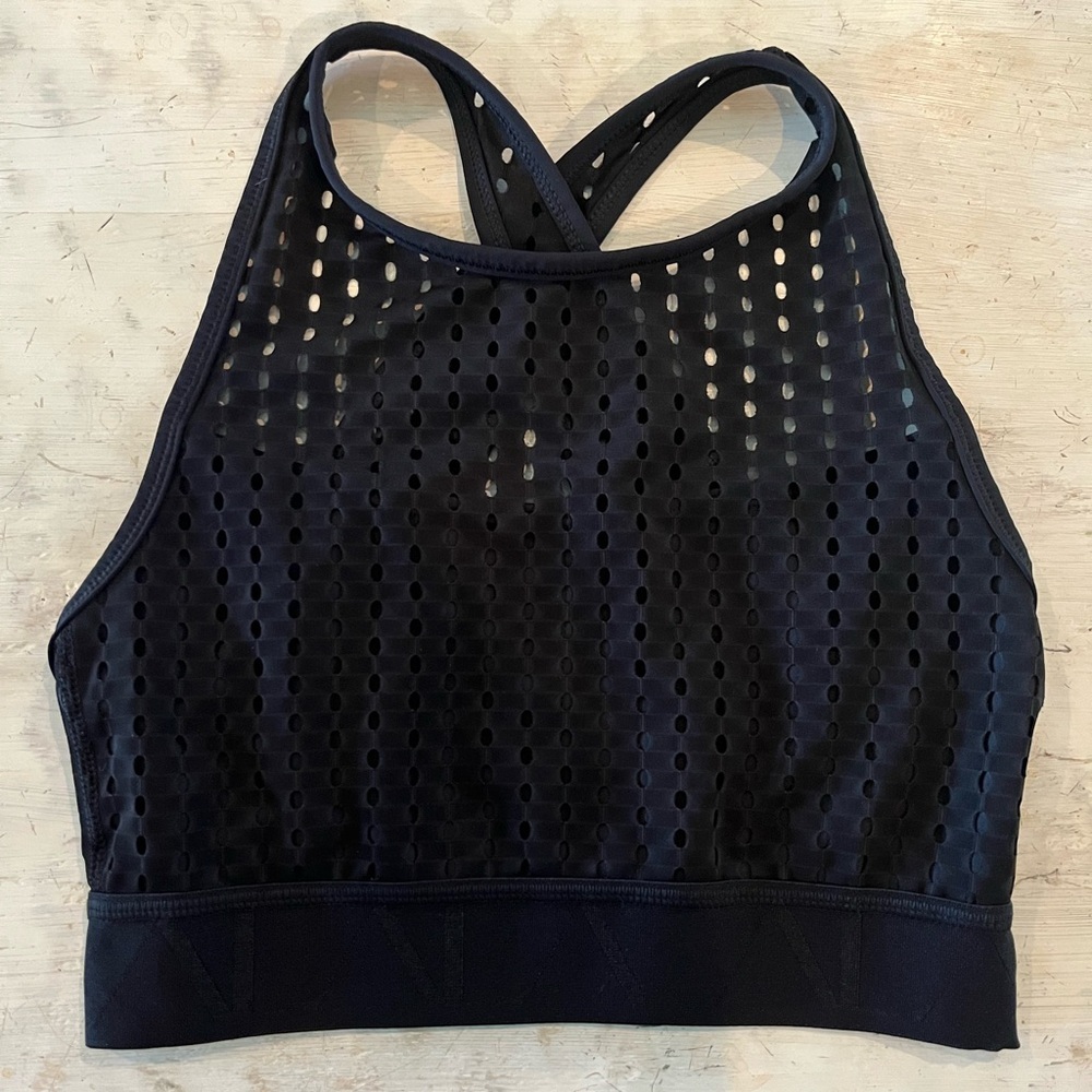Alala Black Mesh Sports Bra